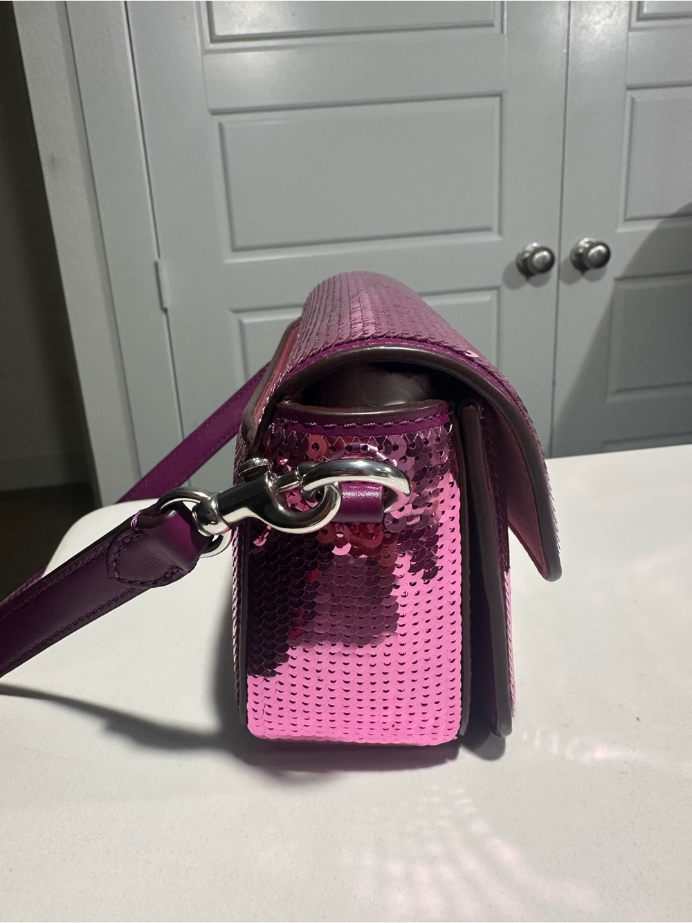 Coach Studio Baguette 20 With Sequins - Picture 3 of 8